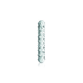 Gode en verre transparent perlé  n°6 Glossy 